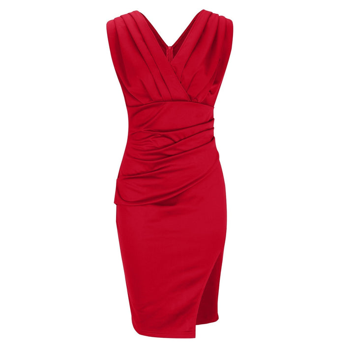 Nelly | Dress with V-Neck and Slit