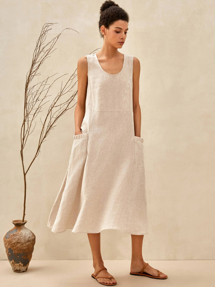 TESSA | Women's Pinafore Dress With Pockets