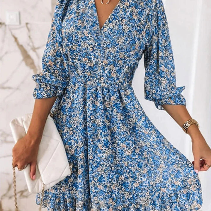 Laureen Mode |  fashionable women's dress with floral print