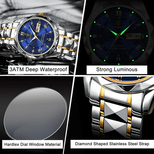 Waterproof Top Brand Luxury Man Wristwatch