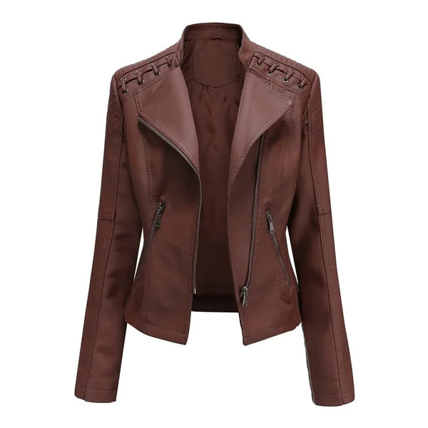 Ariana | Leather Autumn Jacket
