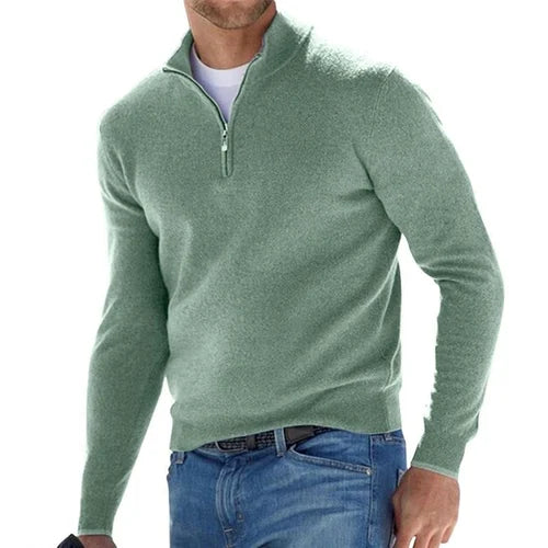 Men's Classic Quarter-Zip Sweater