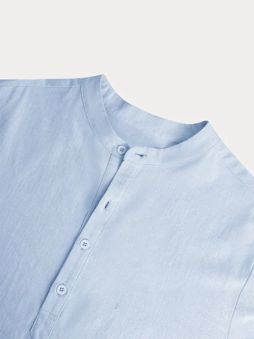 Men's Cotton Linen - Long Sleeve Shirt