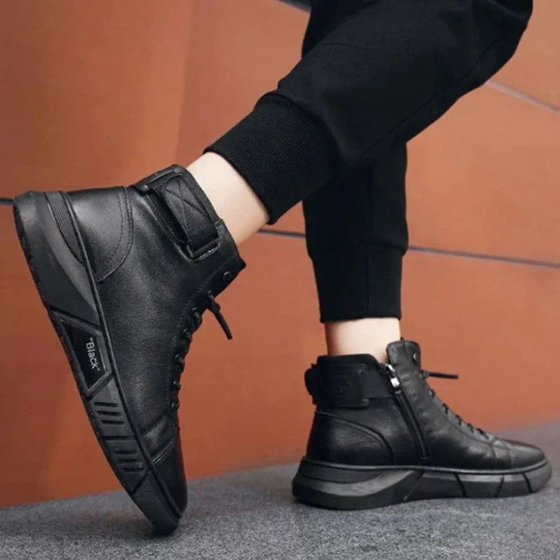 Arnold | Handmade Black Leather Boots