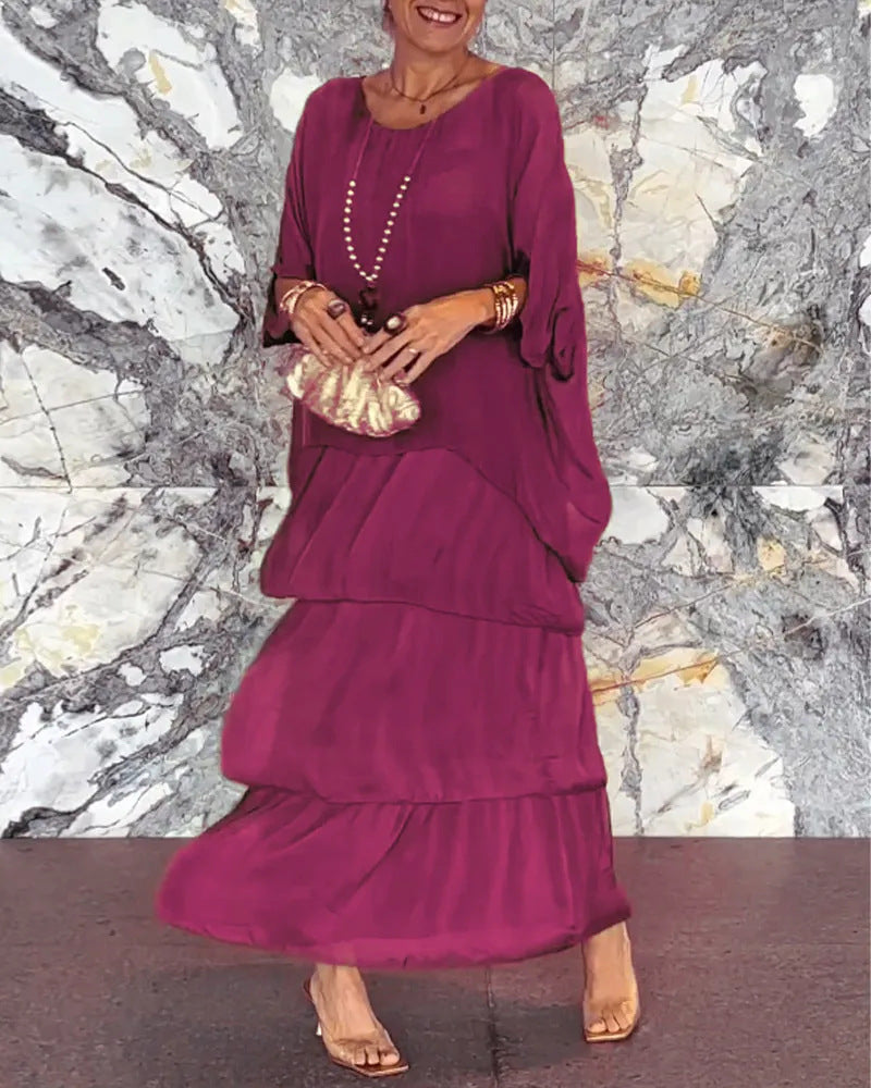 Isabella - Elegant Chiffon Boho Dress