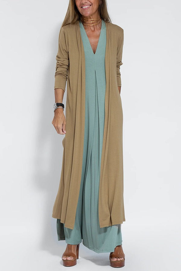 Leila | Slimming Dress With Vest Set