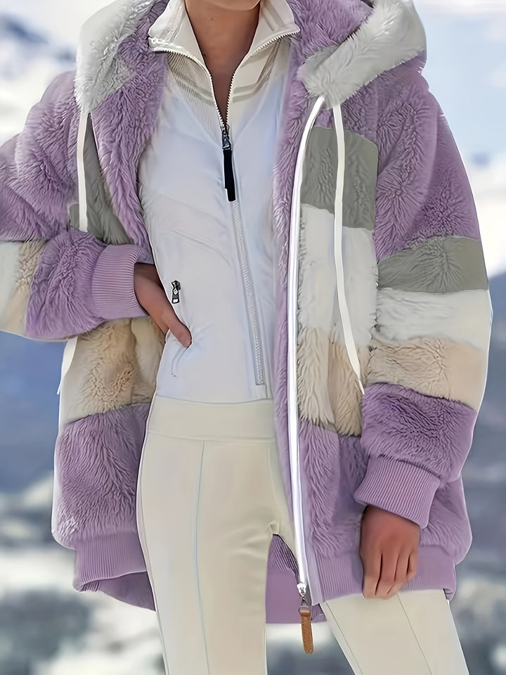 Emma | Fuzzy Warm Hooded Coat