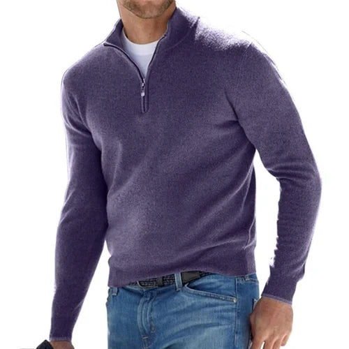 Men's Classic Quarter-Zip Sweater