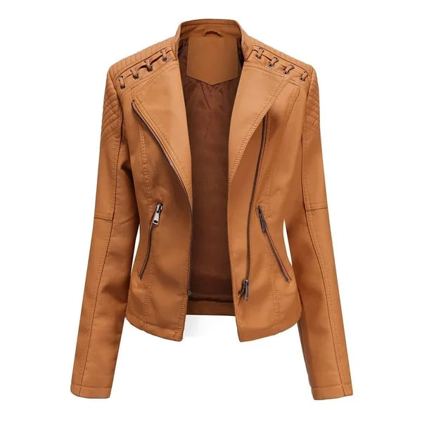 Ariana | Leather Autumn Jacket